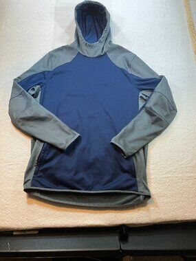 Reebok ColdGear Reactor Mens Navy and Grey Hoodie Sz M